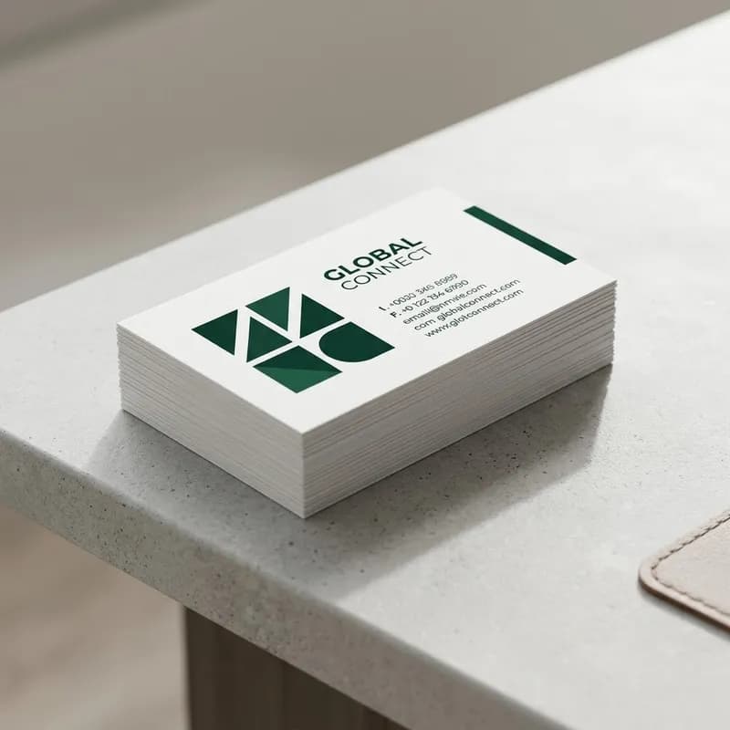 Cartões de visita personalizados profissionais em papel couché 350g Kosmotec Alcanena