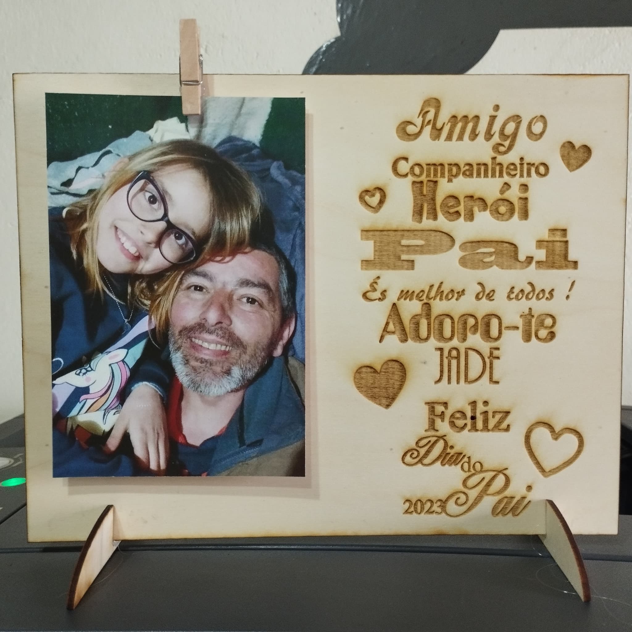 Moldura Personalizada com Foto e Frase Moldura Personalizada com Foto e Frase