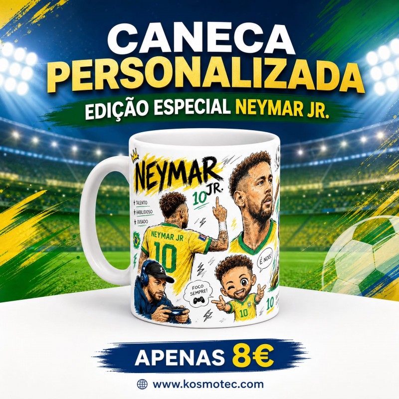 Caneca Personalizada Edição Especial Neymar Jr.